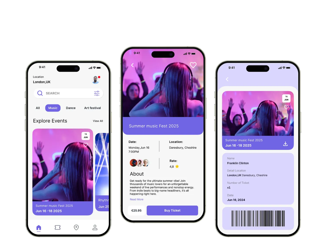 Eventfonic Interface